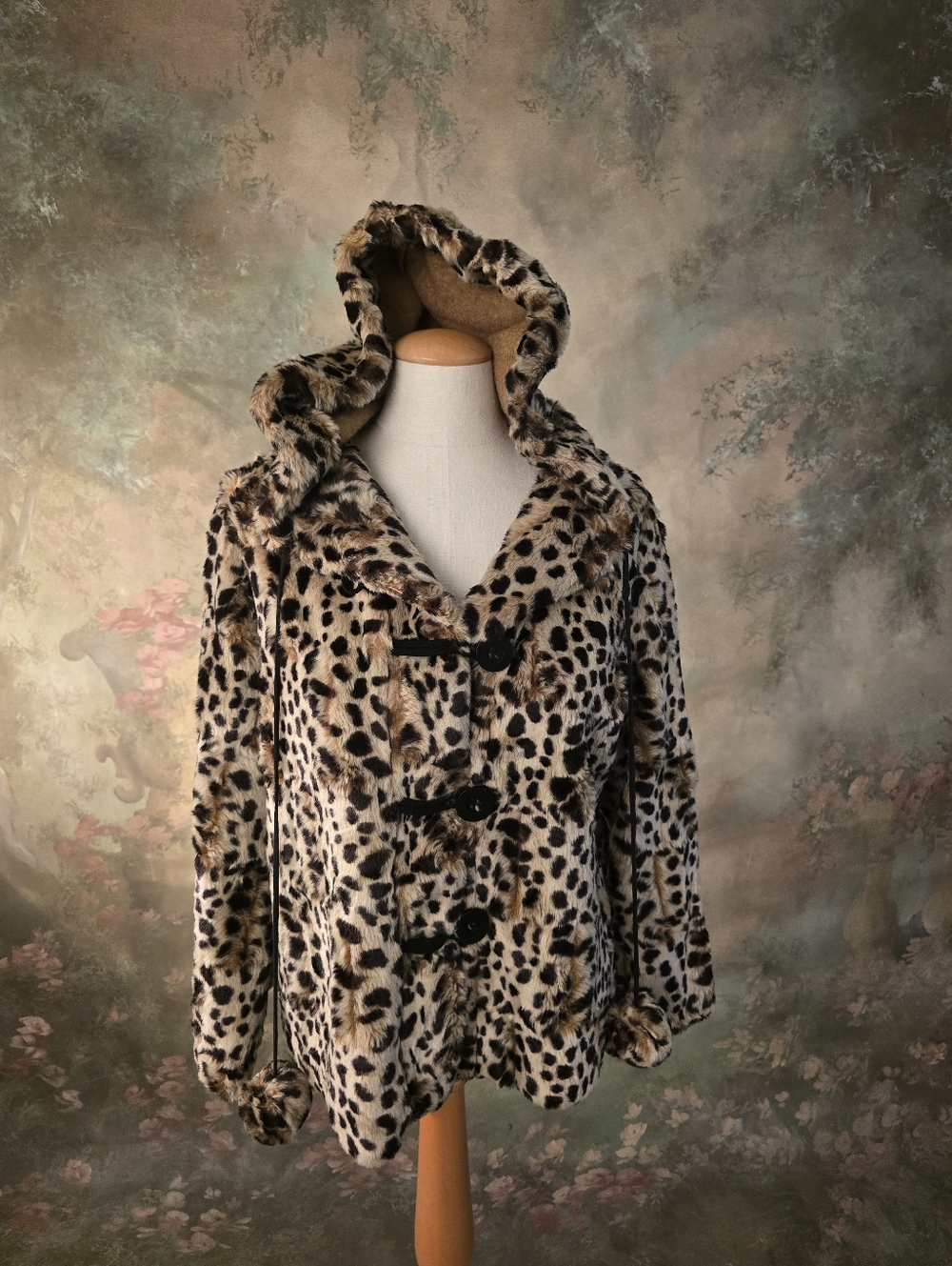 Outdoor Edition By Parkhurst Faux Fur Hooded Jacket Mob Wife Aesthetic S - Picture 2 of 15